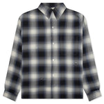 Saint Michael x Lastman Mx6 Checkered L/S Buttonup Shirt - Navy