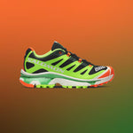 Salomon x Feid XT-4 OG Ferxxocalipsis - Black/Green Gecko/Shocking Orange