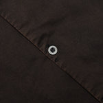 Script Camp Collar Shirt - Jet Black