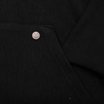 Script Embroidered Hoodie - Black