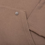 Script Embroidered Hoodie - Light Brown