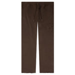Script Embroidered Sweats - Brown
