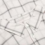 Shadow Plaid Rayon Shirt - Natural