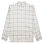 Shadow Plaid Rayon Shirt - Natural