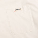 Cream Denim Short Sleeve Shirt with Trunakaroo Plaque - Bone