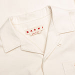 Cream Denim Short Sleeve Shirt with Trunakaroo Plaque - Bone