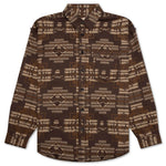 Chimayo Jacquard Button-Down Shirt - Brown