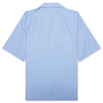 Boxy Fit Logo Bowling Shirt - Iris Blue
