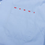 Boxy Fit Logo Bowling Shirt - Iris Blue