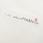 White Drill Shirt With Mending - Lily White
