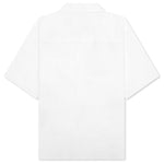Poplin Bowling Shirt with Dante Patch - Lily White