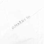 Poplin Bowling Shirt with Mended Patch - Lily White