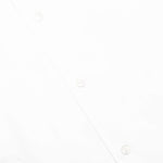 Poplin Bowling Shirt with Mended Patch - Lily White