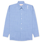 Checked Wool Shirt - Blue/White