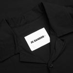 Glass Finish Cotton Poplin Shirt - Black