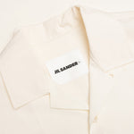 Glass Finish Cotton Poplin Shirt - Eggshell