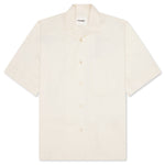 Glass Finish Cotton Poplin Shirt - Eggshell