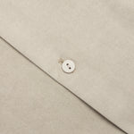 Short Sleeve Cotton Overshirt - Beige
