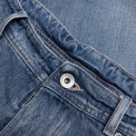 Stud Denim Shorts - Light Blue