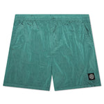 Nylon Metal Shorts - Turquoise