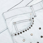 Studded Jeans - Light Wash