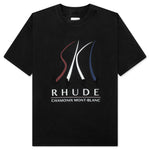 Ski Slope Tee - Vtg Black