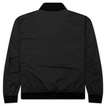 Skin Touch Nylon Bomber Jacket - Charcoal