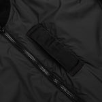 Skin Touch Nylon Bomber Jacket - Charcoal