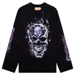 Skull L/S Tee - Black/Silver
