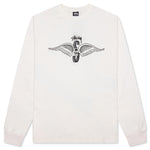 Skull Wings Pigment Dyed L/S Tee - Natural