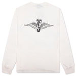 Skull Wings Pigment Dyed L/S Tee - Natural