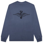 Skull Wings Pigment Dyed L/S Tee - Navy