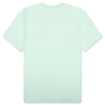 Slim Fit Reverse Print T-Shirt - Aqua Green