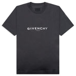 Slim Fit Reverse Print T-Shirt - Charcoal