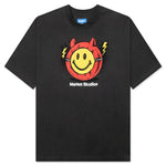 Smiley Masked T-Shirt - Washed Black