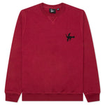 Snaked by a Horse Crewneck Sweatshirt - Beet Red