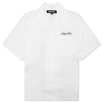 Solid Color Hawaiian S/S Shirt - White