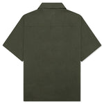Solid Color Hawaiian S/S Shirt - Olive Drab