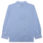 Solutions Button Up Shirt - Blue Stripe