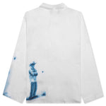 Waiting Around Long Sleeve Button Up Shirt - White