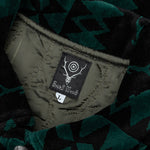 Coach Jacket Velvet - Black/Green