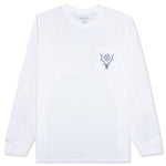 L/S Round Pocket Tee - White