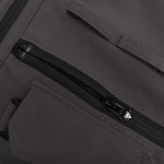 Multi-Pocket Zipped 2 Way Jacket - Charcoal