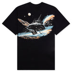 Space Runner S/S Knit Oversized Fit Shirt - Black