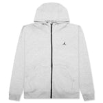 Sport Hoop Fleece Zip Up Jacket - Grey Heather/Black
