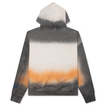 Spray Dyed Zip Thru Hoodie - Grey Dyed