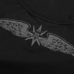 Wings Cotton T-Shirt - Black