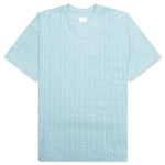 4G Cotton Towelling T-Shirt - Sky Blue