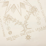 Reverse Cotton with Tarot Print T-Shirt - Ivory