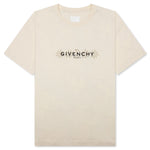 Reverse Cotton with Tarot Print T-Shirt - Ivory
